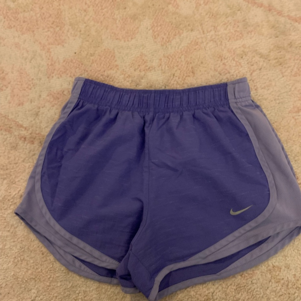 Purple Nike shorts